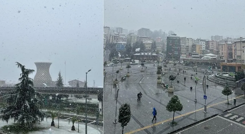 Rize'de kar bekleniyor