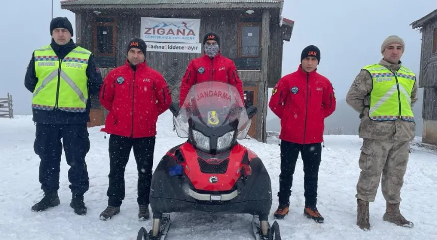 Kış turizmi için jandarma çalışmalarını sürdürüyor