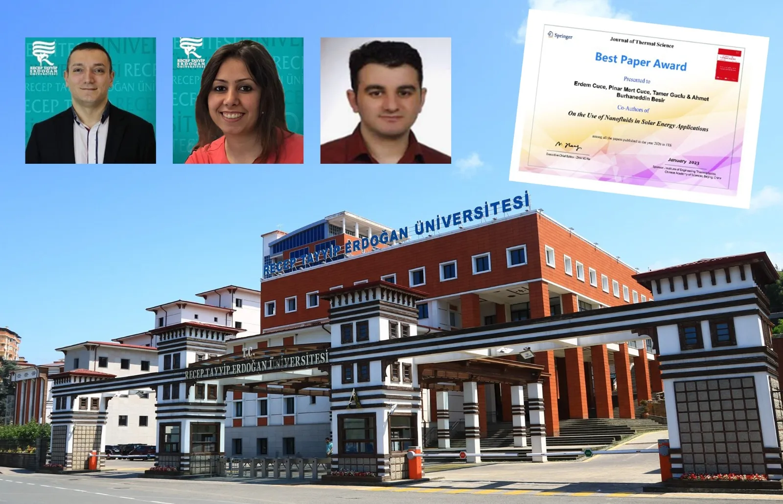 RTEÜ'lü akademisyenlere uluslararası ödül