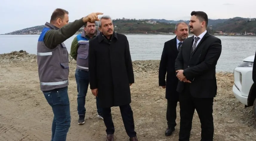 Vali Baydaş, İyidere Lojistik Limanı'ndaki çalışmaları yerinde inceledi