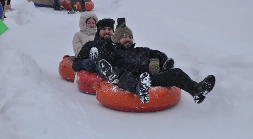 Köylülerin pisti kayak merkezi haline geldi