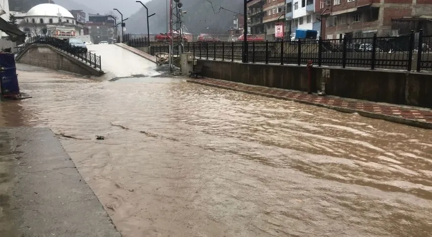 Artvin'de kar ve sağanak hayatı olumsuz etkiledi