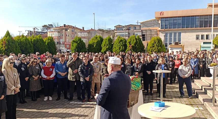 Zonguldak'ta yaşamını yitiren adliye personeli için tören düzenlendi