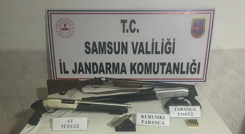 Samsun’da kaçak silah operasyonunda 1 kişi yakalandı