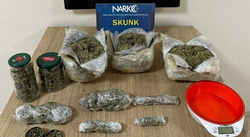 Ordu'da uyuşturucu operasyonunda 3 şüpheli tutuklandı