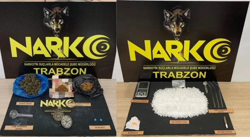 Trabzon'daki uyuşturucu ve kaçakçılık operasyonlarında 22 kişi hakkında işlem yapıldı