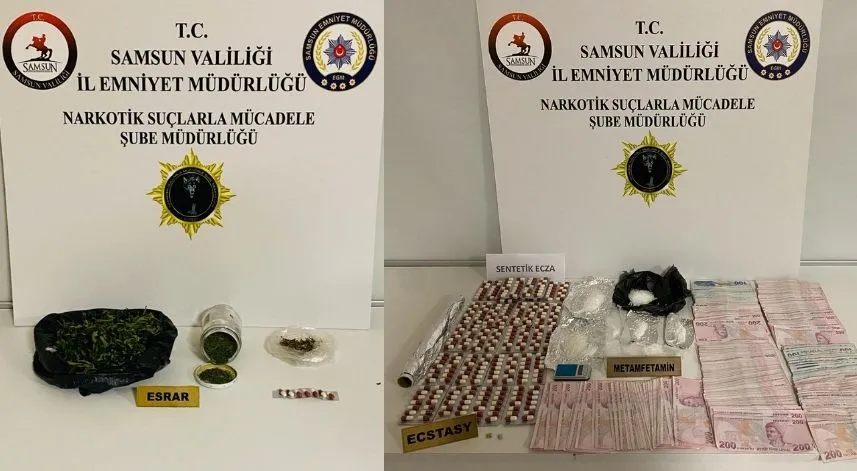 Samsun'daki narkotik operasyonunda 35 kişi gözaltına alındı