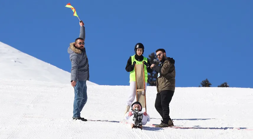 Geleneksel Kızak Müsabakası'nın 2. ayağı Artvin'de tamamlandı