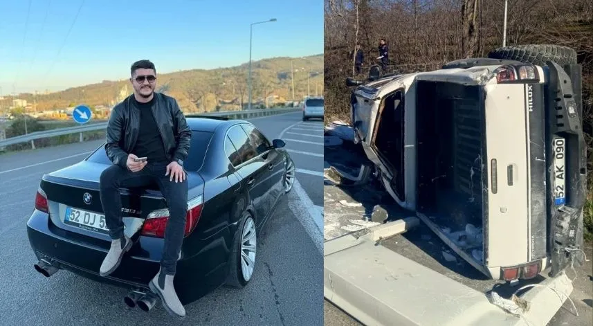 Kamyonetin devrildiği kazada, 1 kişi öldü, 3 kişi yaralandı