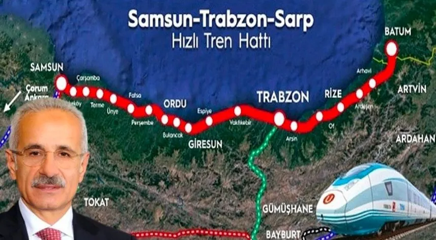 Bakan Uraloğlu'ndan Samsun-Sarp demiryolu projesi açıklaması
