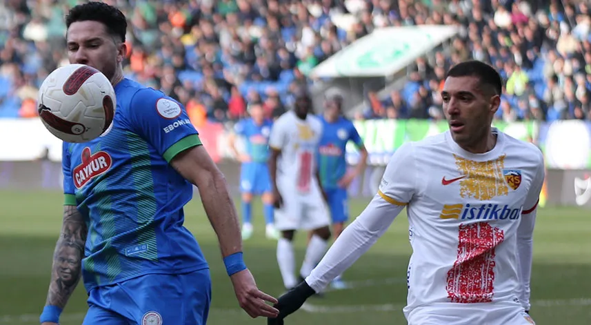 TSL 28. Hafta I Çaykur Rizespor-Kayserispor: 0-0 (İlk yarı)