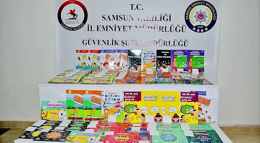 Samsun'da 10 bin 679 bandrolsüz kitap ele geçirildi
