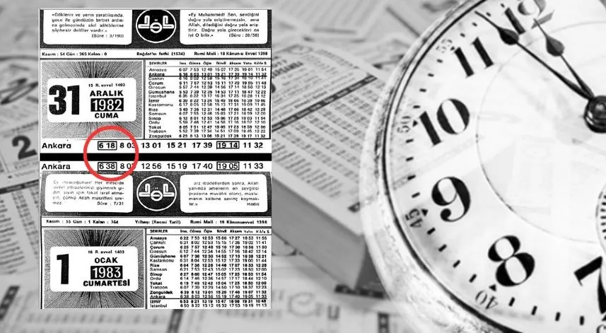 34 yıl önce namaz vakitleriyle oynandı!