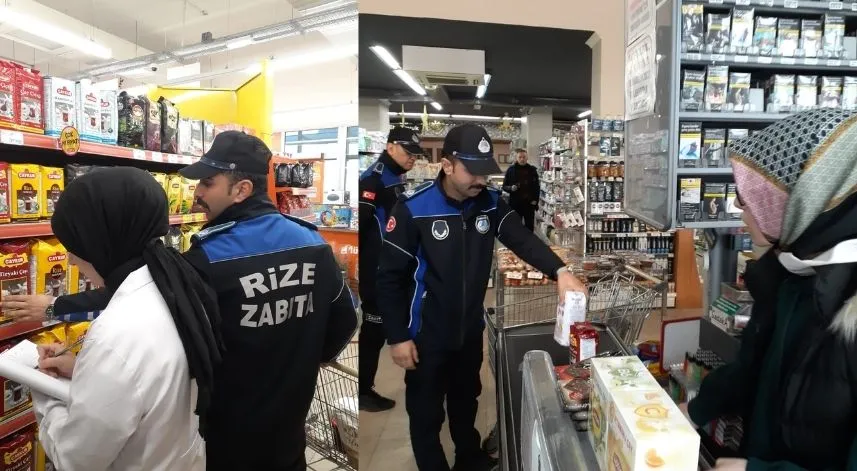 Rize'de zabıta ekiplerinden Ramazan denetimi