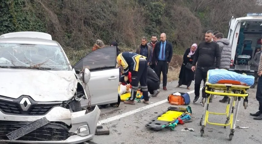 Rize'de korkutan kaza: 2 yaralı