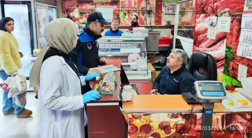 Rize'de kasaplara denetim yapıldı