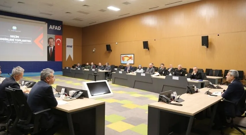 Rize'de seçim öncesi güvenlik toplantısı yapıldı