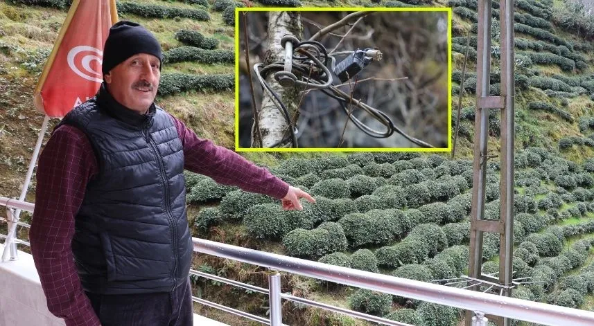 Rize'deki bu köyün başı elektrik direkleri ile dertte