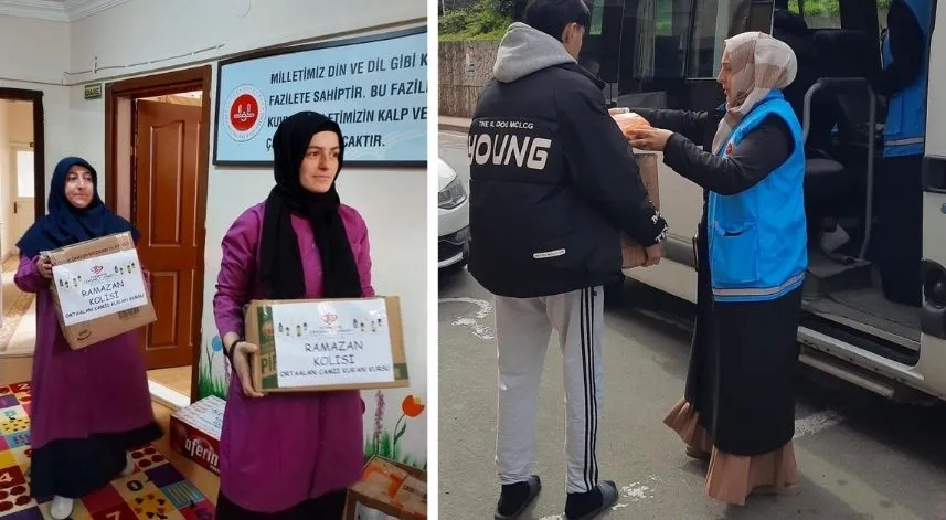 Ramazan ayının paylaşma ruhu Rize’de hissediliyor