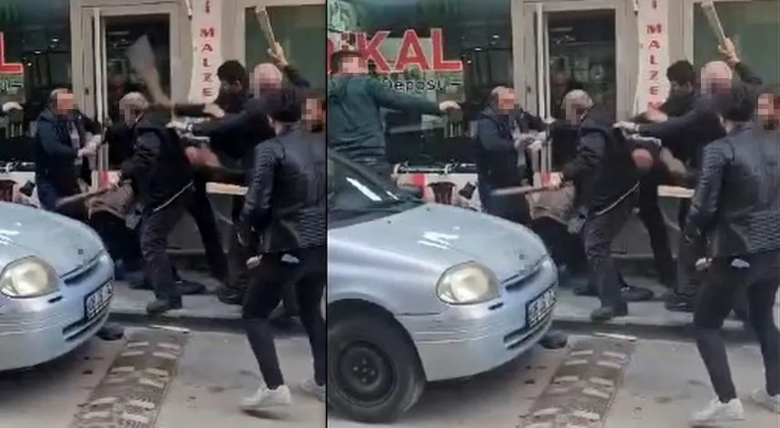 İki grup arasında tekme, tokat, sopalı kavga