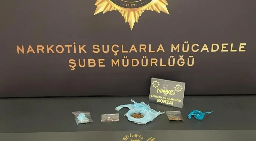 Rize'de uyuşturucu operasyonunda 3 kişi tutuklandı
