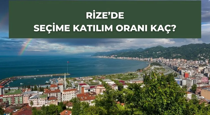 Rize’de seçime katılım oranı kaç?