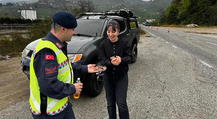 Giresun'da bayramlaşma töreni düzenlendi