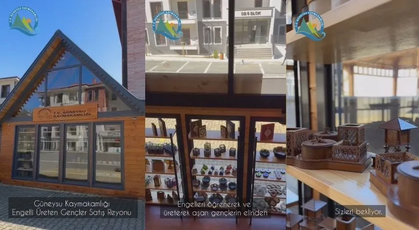 Rize’de sergi ve satış reyonu açılışa hazır