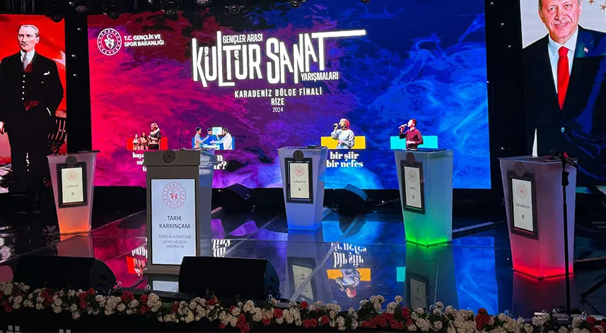 Türkiye’nin dört bir yanından gençler Rize’de yarışıyor