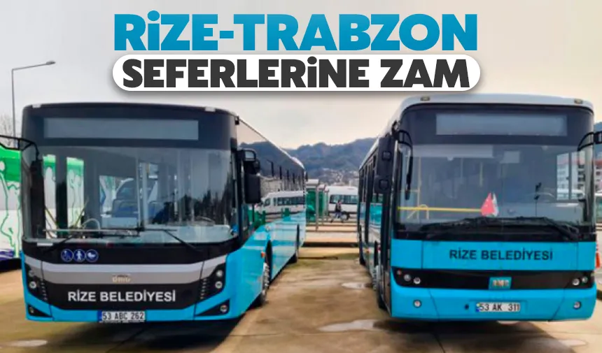 Rize-Trabzon belediye otobüsü fiyatlarında artış