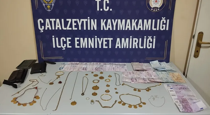2 milyon lira değerinde altın çalan şüpheli tutuklandı