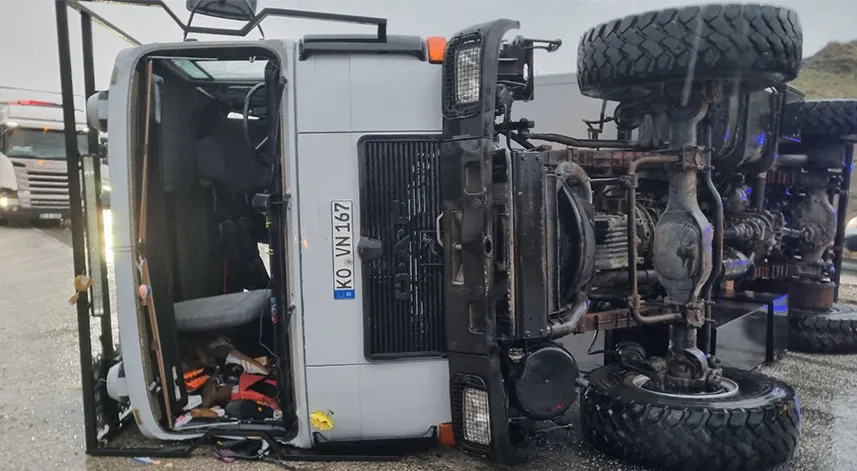 Devrilen karavandaki Alman çift yaralandı