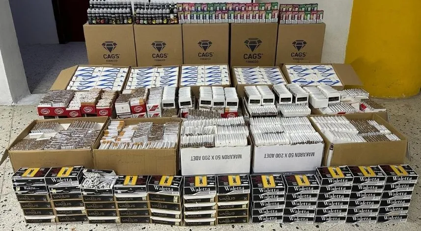 Sinop'ta 250 bin 800 makaron ele geçirildi