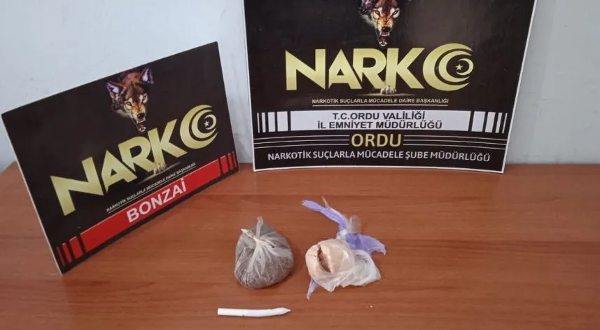 Ordu'da uyuşturucu operasyonunda 1 şüpheli tutuklandı