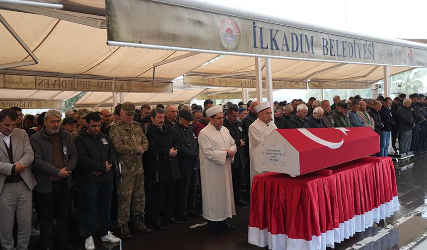 Samsunlu polis memuru son yolculuğuna uğurlandı