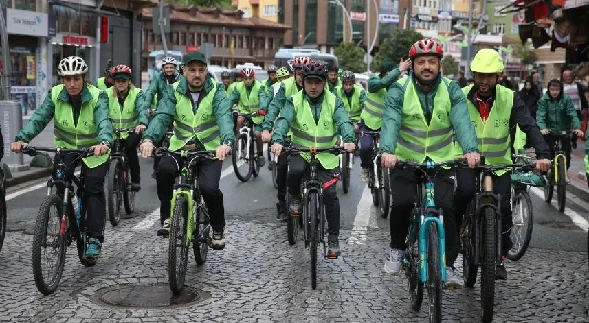Rize'de '11. Yeşilay Bisiklet Turu' düzenlendi
