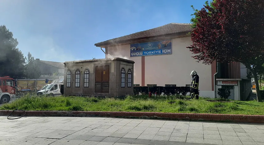 Trafoda çıkan yangın söndürüldü