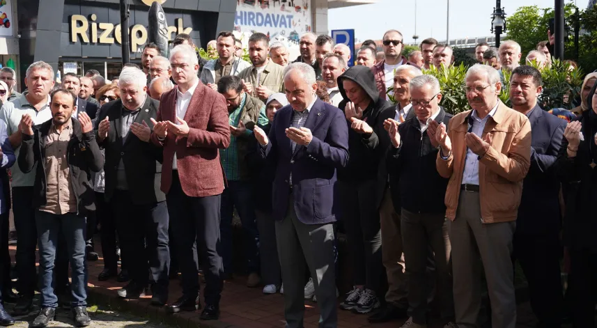 Rize’de vefat eden belediye çalışanına veda