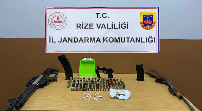 Rize'deki uyuşturucu operasyonunda 1 kişi gözaltına alındı