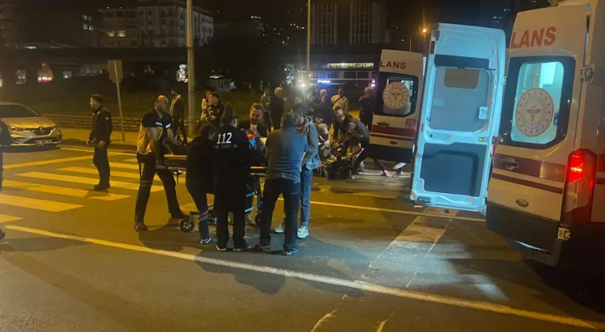 Rize’de otomobilin çarptığı yabancı uyruklu 2 kadın yaralandı