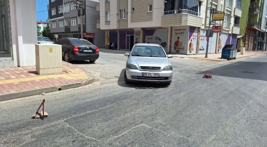 Samsun'da otomobilin çarptığı bisiklet sürücüsü yaralandı