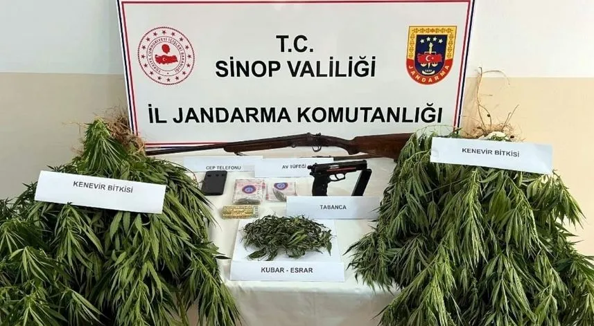 Sinop'ta jandarma ekipleri uygulamalarda 18 kişiyi yakaladı