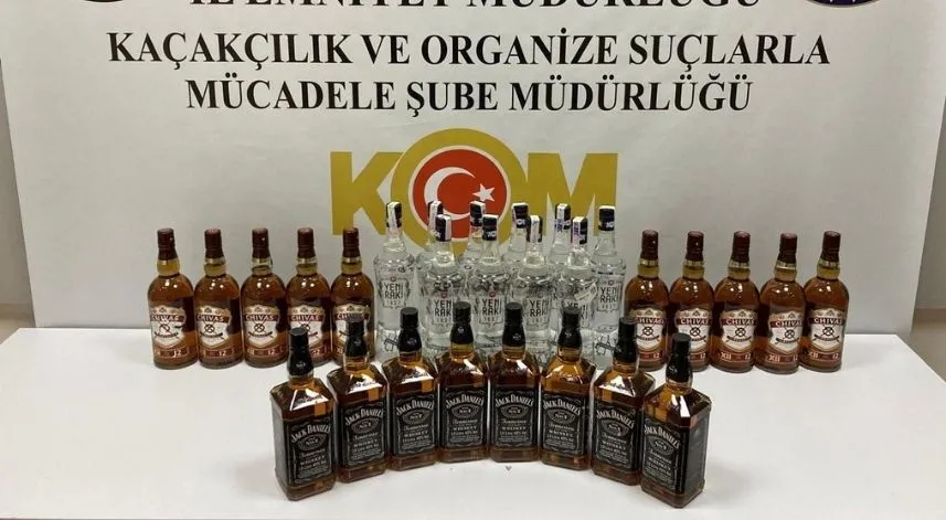 Samsun'da kaçak içki operasyonunda 1 şüpheli yakalandı