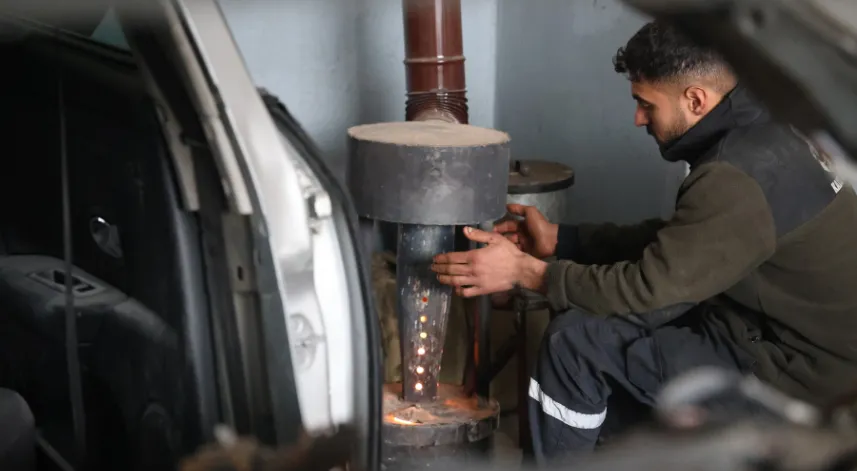 Oto tamir ustası sanayi tipi yağ sobalarının tehlikesine dikkat çekti