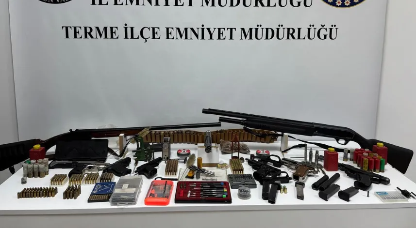 Samsun'da silah operasyonu