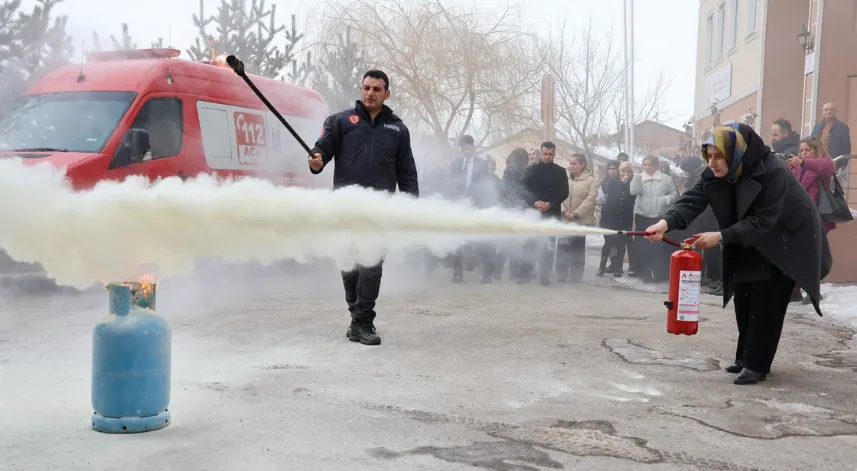 Yangına müdahalede “söndürme cihazı” vurgusu
