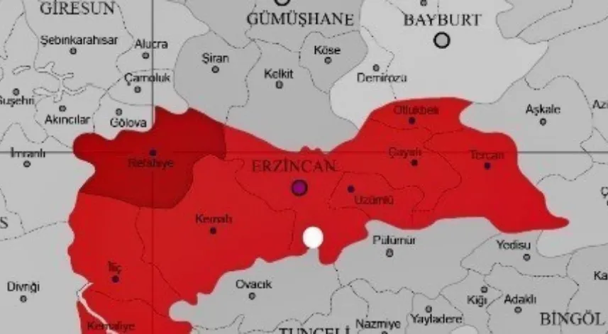 Erzincan’da 3.3 büyüklüğünde deprem