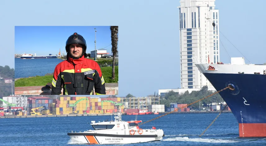 Samsun Limanı'nda bulunan gemide çıkan yangın kontrol altına alındı