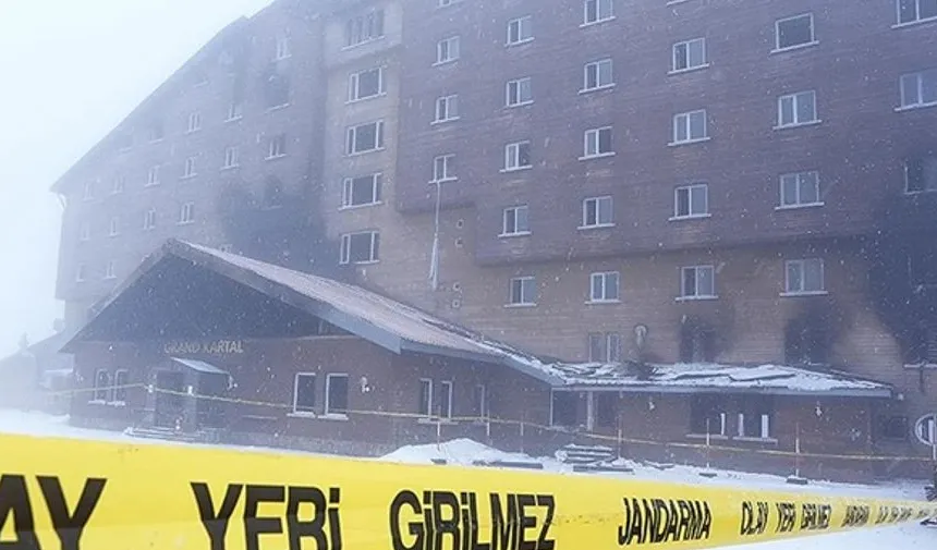  Kartalkaya'daki otel yangınına ilişkin gözaltına alınan denetim firması yetkilisine adli kontrol