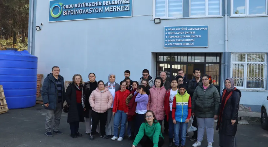 Ordu'da Biyoinovasyon Merkezinde özel öğrenciler ağırlandı